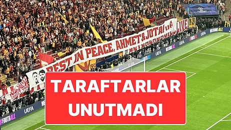 Galatasaray Taraftarları Diogo Jota ve Ahmet Çalık’ı Unutmadı