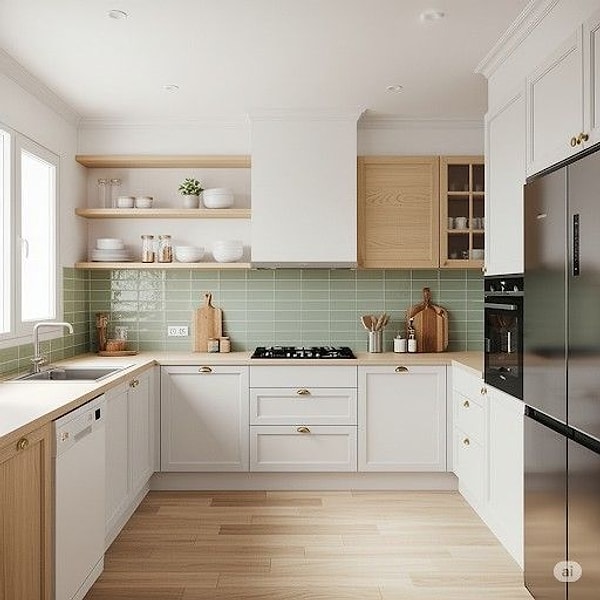 8. Fonksiyonel mutfak köşeleri.