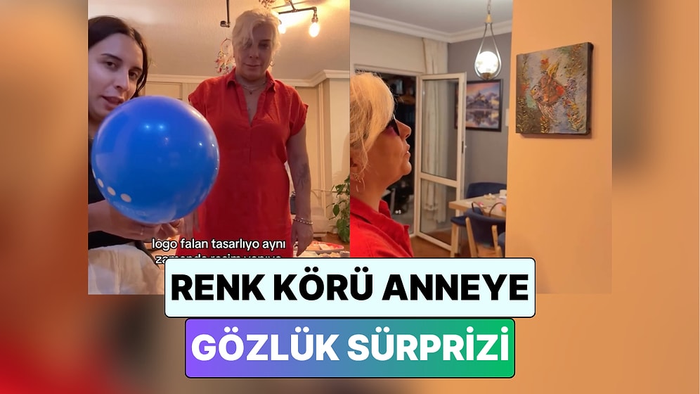 Bir Kadın Renk Körü Olan Tasarımcı Annesine Gözlük Alarak Kendi Tasarımlarını İnceletti