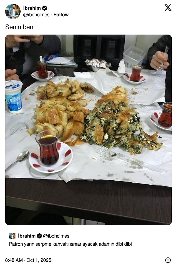 Serpmiş sonuçta.