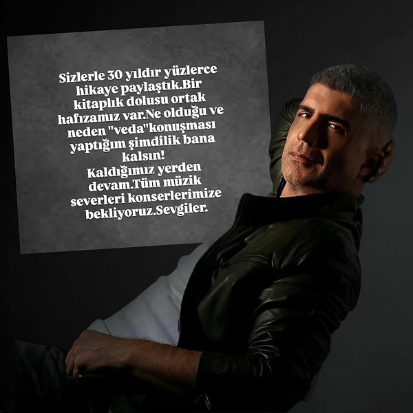 Konser gününden sonra sessizliğe bürünen Özcan Deniz, geçtiğimiz saatlerde beklenen açıklamayı yaptı ve son kararını açıkladı.