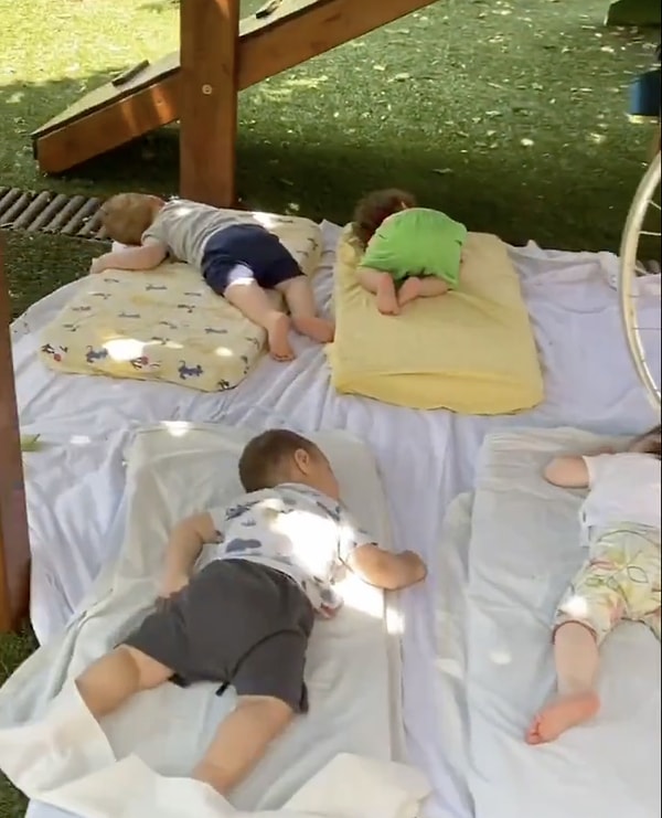 Bebeklerin ve çocukların öğle uykusunu açık havada yapması ilginç gelse de özellikle Kuzey ülkelerinde sık sık tercih edilir.