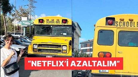 İstanbul Sokaklarında Amerikan Filmlerinden Tanıdığımız Sarı Okul Otobüsü Görüntülendi