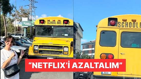 İstanbul Sokaklarında Amerikan Filmlerinden Tanıdığımız Sarı Okul Otobüsü Görüntülendi