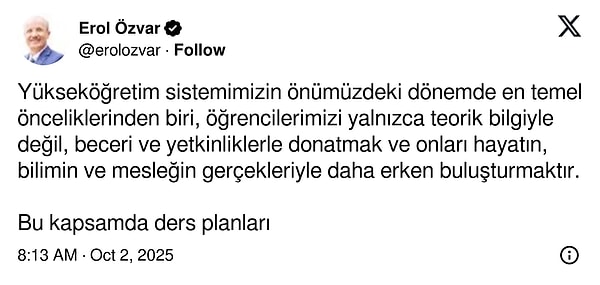 Üniversite eğitim sisteminde değişiklik yapılacak.