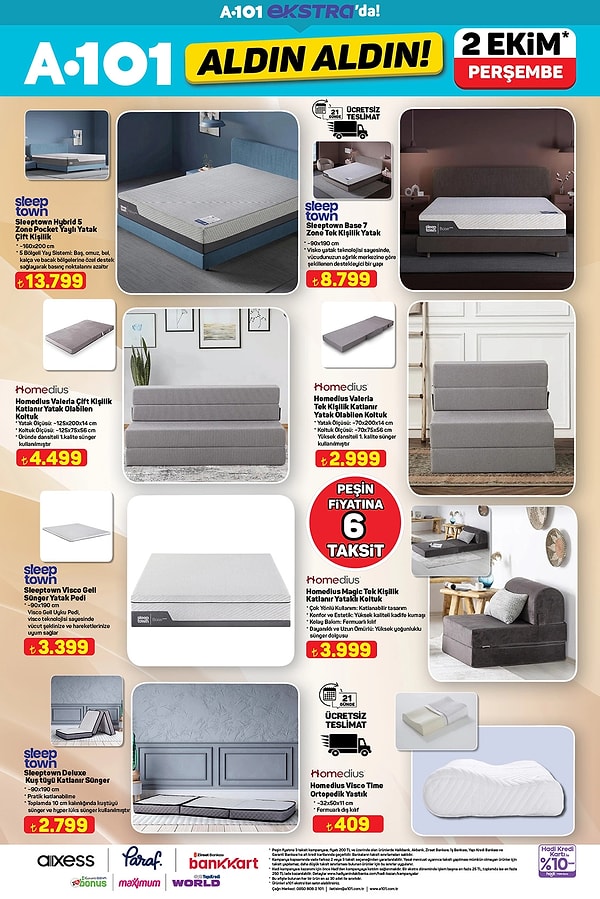 Homedius Valeria Çift Kişilik Katlanır Yatak Olabilen Koltuk Antrasit 4.499 TL