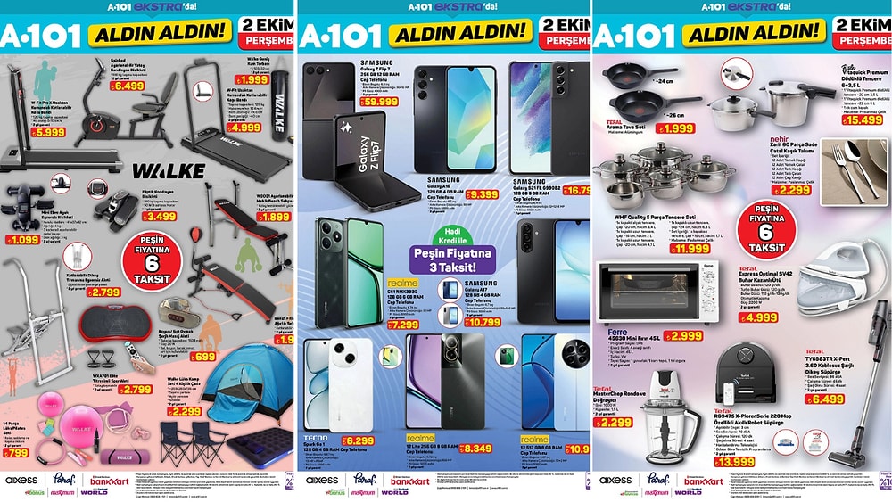 A101'e Tefal Şarjlı Dikey Süpürge Geliyor! 2 Ekim 2025 İnternete Özel Aldın Aldın Kataloğu