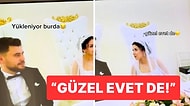 Nikahında Tüm Gücüyle "Evet" Diye Bağıran Damat, Gelini Fena Korkuttu