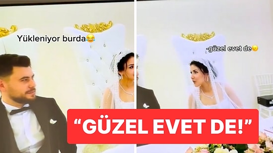 Nikahında Tüm Gücüyle "Evet" Diye Bağıran Damat, Gelini Fena Korkuttu