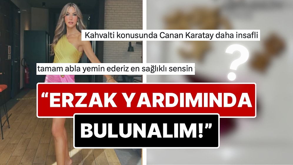 Kuş Kadar Beslenen Çağla Şıkel'in Ekstra Küçük Porsiyonlu Kahvaltısı Yine X Kullanıcılarının Diline Düştü!