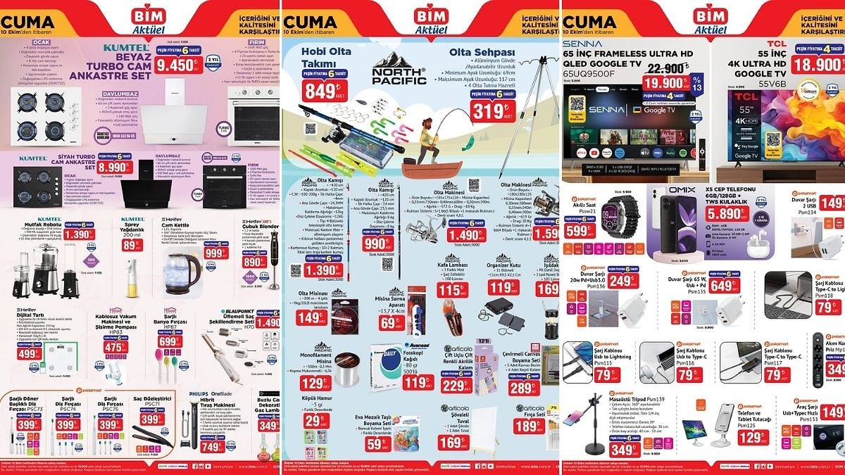 BİM&apos;e Olta Takımı Geliyor! 10 Ekim 2025 BİM Aktüel Ürünler İndirim Kataloğu