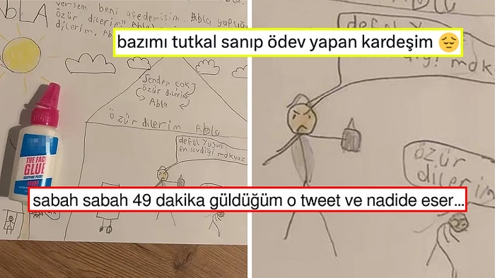Makyaj Malzemesini Tutkal Sanan Kardeşin Özür Yöntemi Sosyal Medyayı Güldürdü