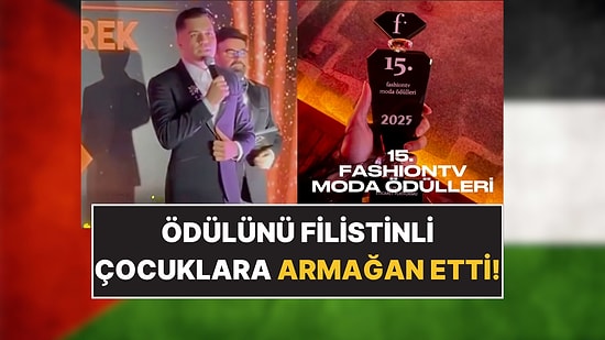 Yılın En Stil Sahibi Erkek Sanatçısı Seçilen Emir Can İğrek'in Filistin Vurgusu Törene Damga Vurdu!