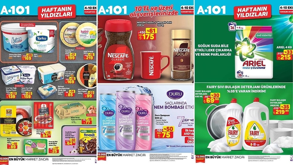 4 - 10 Ekim 2025 A101 Haftanın Yıldızları Kataloğu
