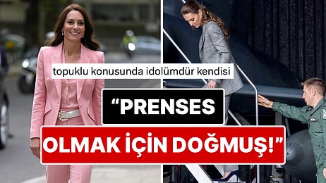 Kate Middleton, Topuklu Ayakkabılarıyla Merdivenleri Geri Geri İndiği Anlarla Gündeme Oturdu!
