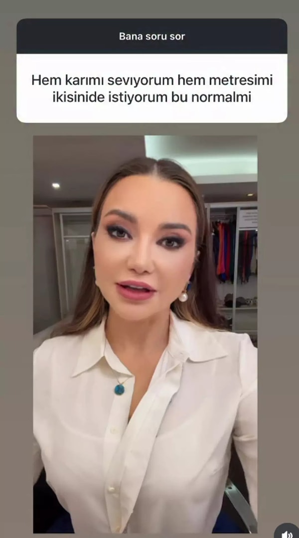 Klinik psikolog ve sosyal medya fenomeni Esra Ezmeci hem metresini hem de karısını sevdiğini söyleyen bir takipçisinin sorusunu yanıtladı.