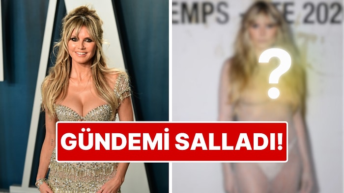 52 Yaşındaki Heidi Klum Transparan Dantel Elbisesiyle Tüm Dikkatleri Üzerine Çekti!
