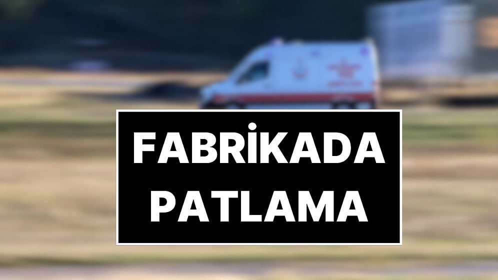 Kocaeli’de Kimya Fabrikasında Patlama