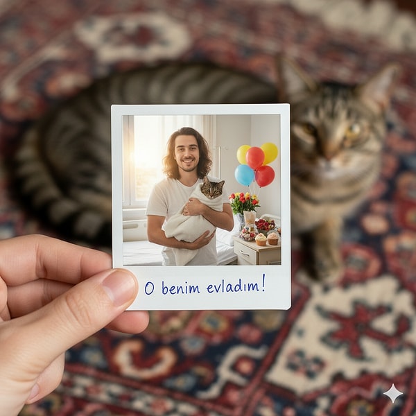 Artık sizin de görselleriniz hazır, kutlamaları tamamlamak için can dostunuza bi' paket yaş mama açın!