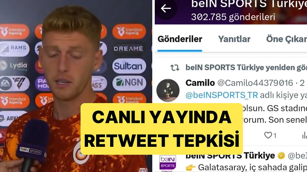 Galatasaray'da Metehan Baltacı, beIN Sports'a Yapılan Retweetle İlgili Canlı Yayında Tepki Gösterdi