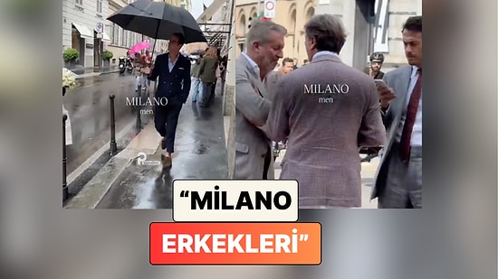 Bir Sosyal Medya Kullanıcısı Milano Sokaklarındaki Erkek Şıklığını Paylaştı
