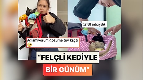 Dünyanın En İyi İkilisi: Bir Kadın Felçli Kedisiyle Geçirdiği Bir Gününü Paylaştı