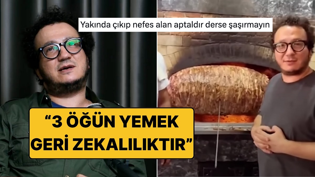 İlgi Çekmek İçin Her Şeyi Yapıyor! Oytun Erbaş&apos;ın &quot;3 Öğün Yemek Geri Zekalılıktır&quot; Sözleri Tepki Çekti