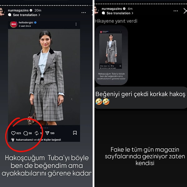Birkaç saat önce Hakan'dan gelen hamle ise kafa karıştırdı. Çapkınlık turlarına mı çıktı, dikkat çekmeye mi çalışıyor, karar veremedik!