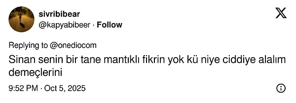 Bu göndermesi de sosyal medyada tepki çekti: