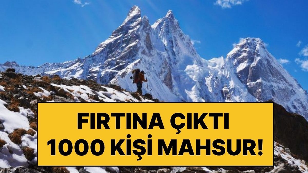 Everest Dağı’nın Doğu Yamacında Fırtına Çıktı, 1000 Kişi Mahsur Kaldı