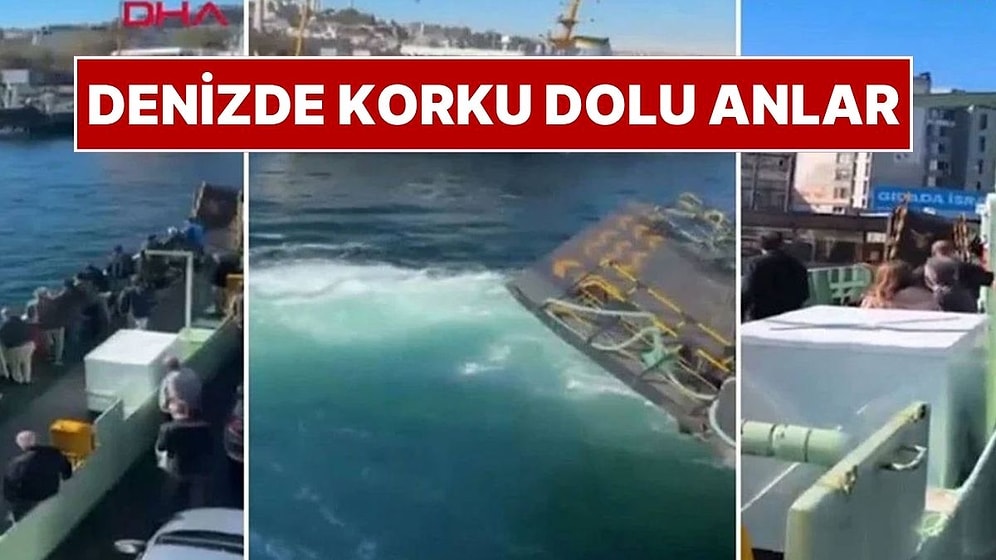 Harem - Sirkeci Feribotu Önce Bir Vapura Sonra da İskeleye Çarptı