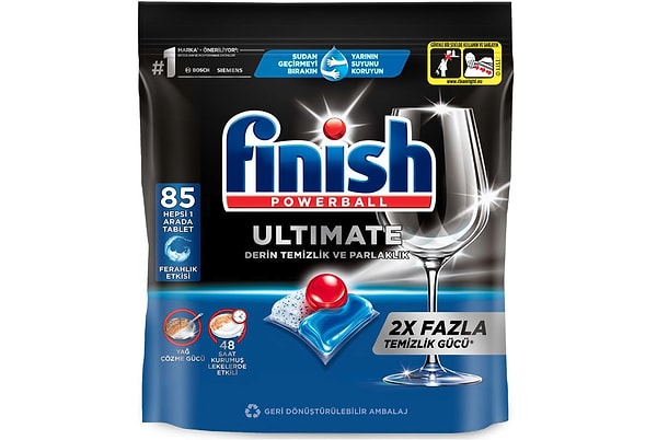 Bugün Amazon’da indirime giren Finish Ultimate 85 Kapsül Bulaşık Makinesi Deterjanı Tableti, hızlı satan Prime fırsatlarından biri.
