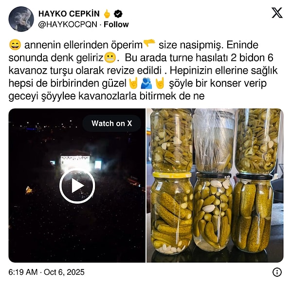 Neyse ki Hayko Cepkin'den de yanıt geldi.