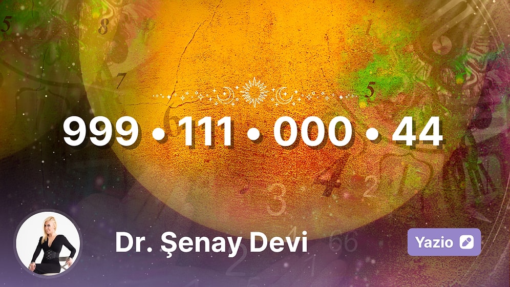 6 – 12 Ekim 2025 Haftası Sayı Sekansı: 999 • 111 • 000 • 44