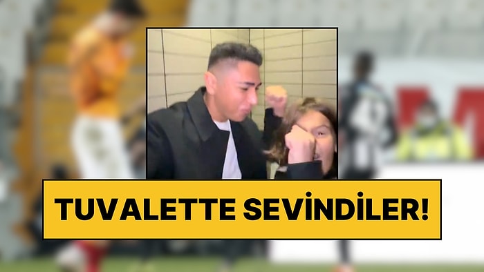 Derbiyi Galatasaray Tribününde İzleyen Beşiktaşlı Minik Taraftar, Golden Sonra Sevinmek İçin Tuvalete Gitti!