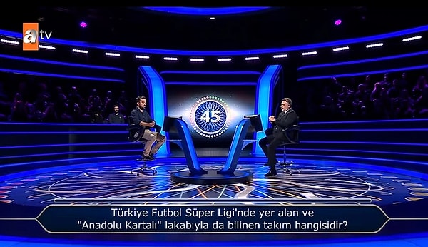3. Kim Milyoner Olmak İster'de futbol sorusu damga vurdu.