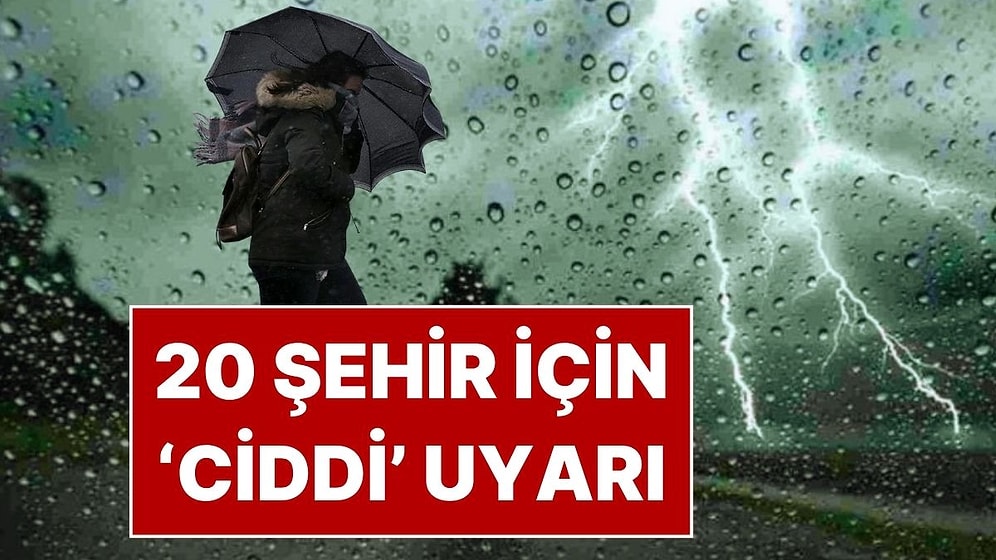 7 Ekim Salı Hava Durumu Nasıl? Meteoroloji’den 20 Şehir İçin Uyarı Geldi
