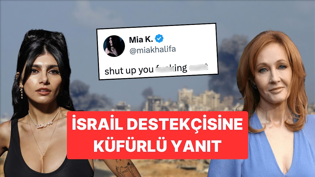 Ünlü Yazar J.K. Rowling&apos;in &quot;Filistin&quot; Paylaşımına Yetişkin Film Oyuncusu Mia Khalifa&apos;dan Küfürlü Yanıt