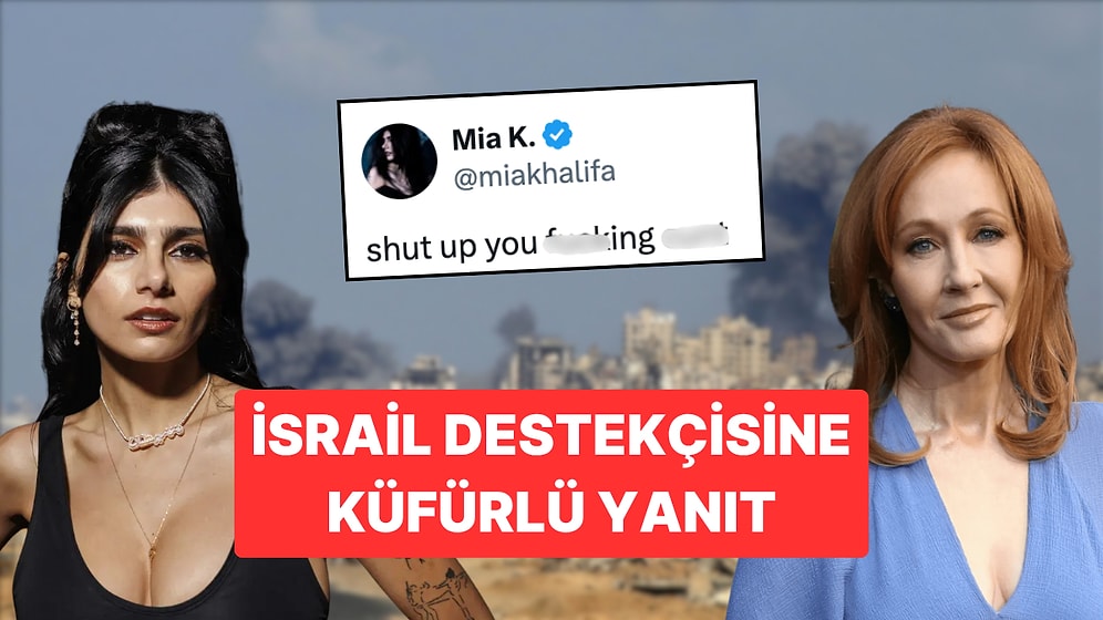 Ünlü Yazar J.K. Rowling'in "Filistin" Paylaşımına Yetişkin Film Oyuncusu Mia Khalifa'dan Küfürlü Yanıt