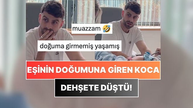Eşiyle Doğuma Giren Baba Adayının Korku Filmi İzler Gibi Yüz İfadesi Gündem Oldu!