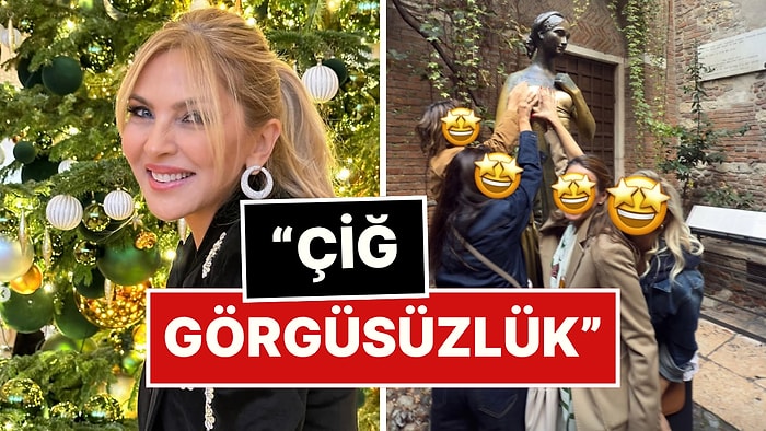 Arzu Sabancı ve Arkadaşları Bolluk İçinde Yaşamıyormuş Gibi Bereket Yağsın Diye Juliet'in Memesini Elledi!