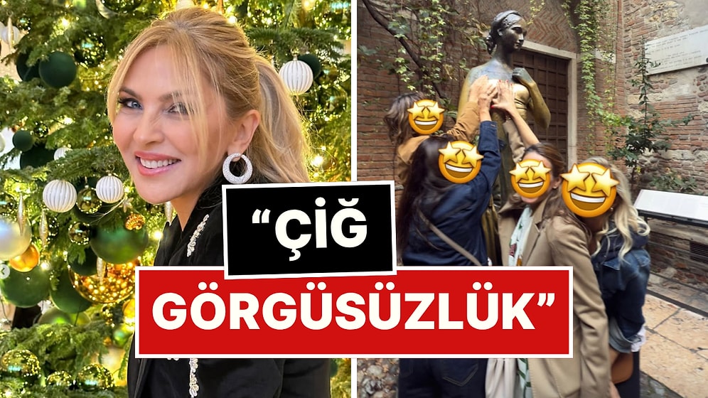 Arzu Sabancı ve Arkadaşları Bolluk İçinde Yaşamıyormuş Gibi Bereket Yağsın Diye Juliet'in Memesini Elledi!