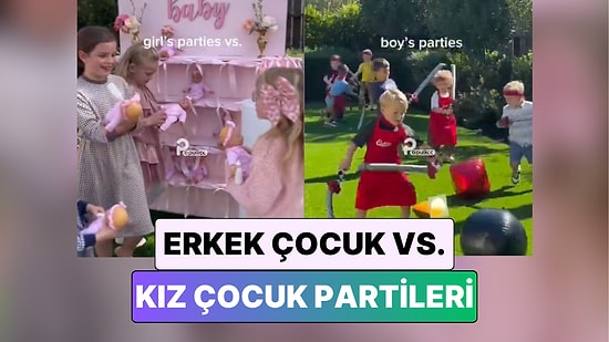 Bir Parti Organizatörü Kız Çocukları ve Erkek Çocukları İçin Düzenlediği Partileri Paylaştı