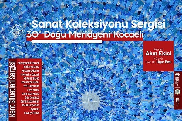 Son olarak, Mayıs 2025'te Kocaeli SEKA Sanat İhtisas Merkezi'nde açılan "30° Doğu Meridyeni Kocaeli: Bir Zaman Fraktalı" serginiz hakkında konuşalım. Bu sergi, Kocaeli'nin fraktal estetiğiyle nasıl yorumlanıyor? Kentin katmanlarını nasıl soyutladınız ve serginin felsefesi nedir?