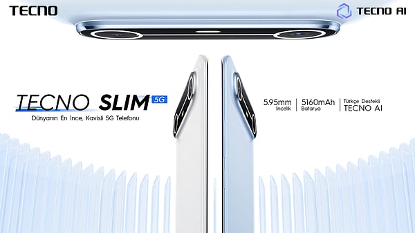 TECNO SPARK Slim 5G'yi seç, kendi tarzını yansıt!