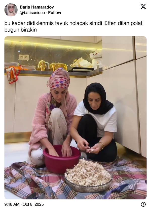 Didiklenmiş değil. Didilmiş.