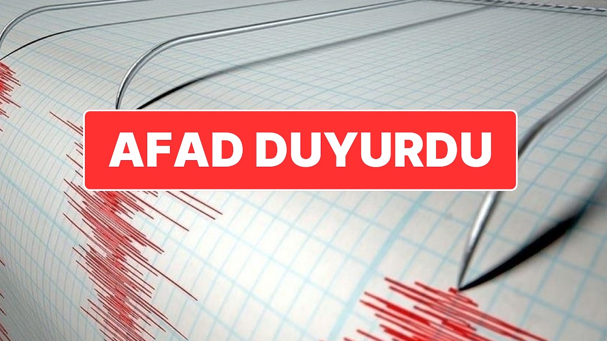 AFAD Duyurdu: Marmara Denizi’nde 3.6 Büyüklüğünde Deprem