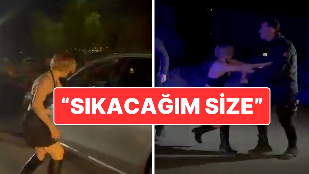 Aksaray’da Alkollü Sürücü ve Arkadaşı Polislere Zor Anlar Yaşattı: "Sıkacağım Size"