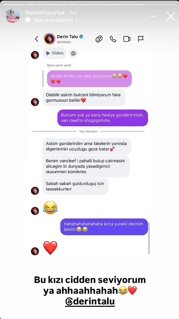 "Fake'lerin yanında diğerlerinin ucuzluğu göze batar" şeklinde konuşan Derin Talu'nun o sözleri olay oldu.