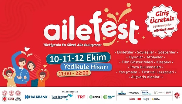 Festival 10-11-12 Ekim tarihlerinde yapılacak.